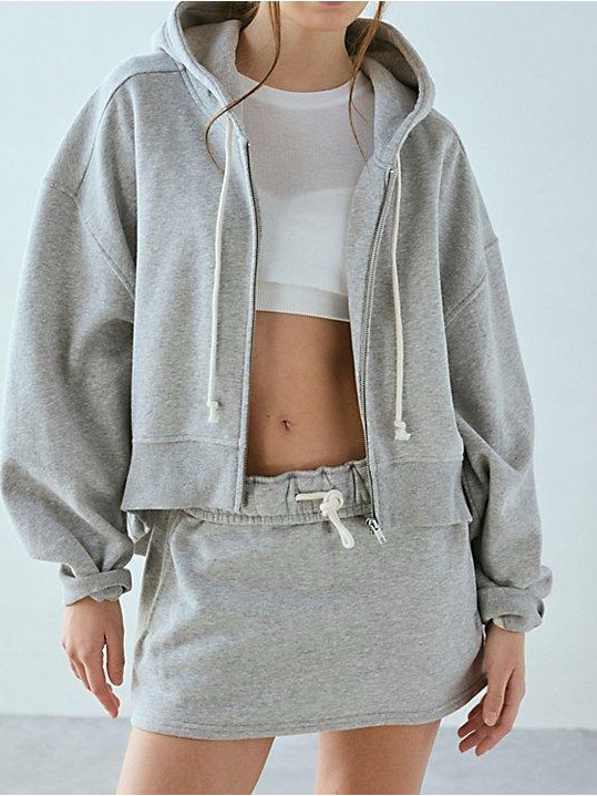 Urban Outfitters Grey Out From Under Hoxton Sweat Skort